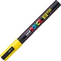 Uni-Ball UBCPieces3MYELLOW Marker, Fine Point, Yellow UBCPC3MYELLOW